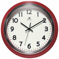 Infinity Instruments Gas Station Classic Wall Clock, Red, 12 in. 20332RD-4562